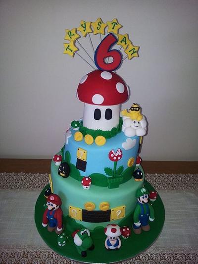 Mario cake - Cake by AlphacakesbyLoan 