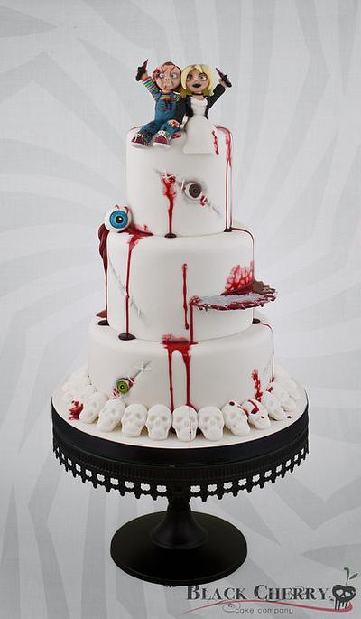 Bride of Chucky Wedding Cake - Cake by Little Cherry