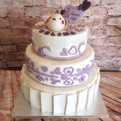 Pretty tweety in lilac - Cake by wendyslesvig