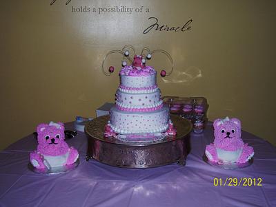 Teddy Bear Baby Shower - Cake by lolobeauty