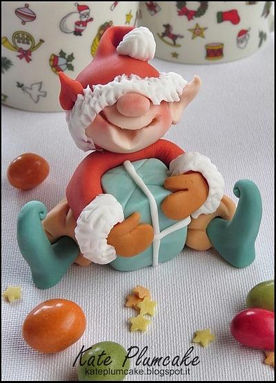 Happy Christmas elf - Cake by Kate Plumcake