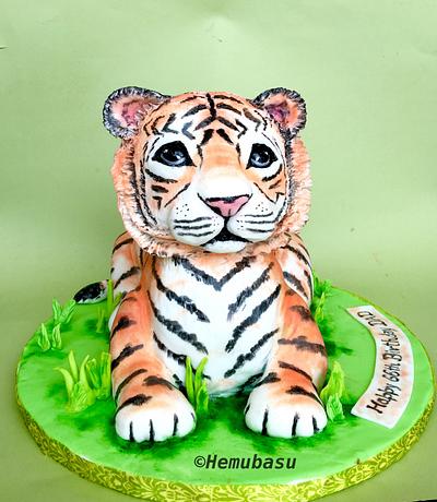 Baby Tiger. - Cake by Hemu basu