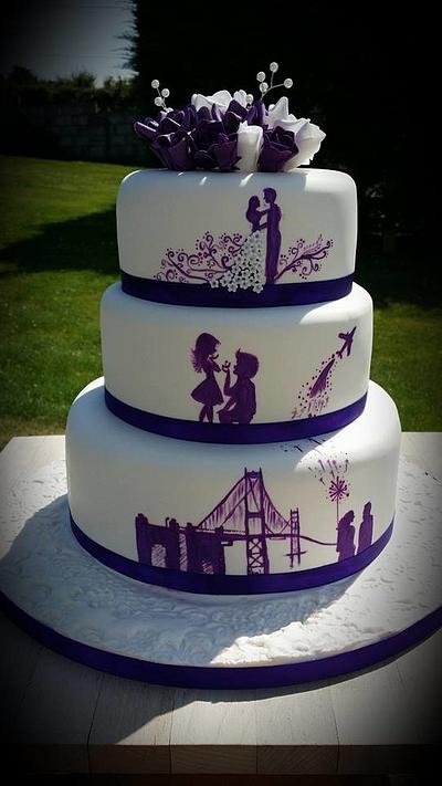 Painted Purple Memories - Cake by Cherub Couture Cakes