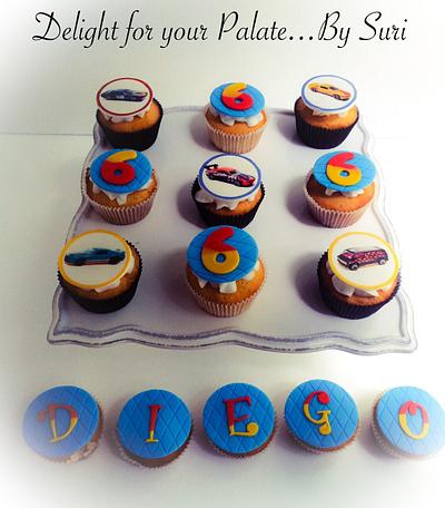 Race Car Cupcakes  - Cake by Delight for your Palate by Suri