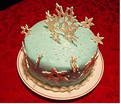 Snowflakes - Cake by Julia 