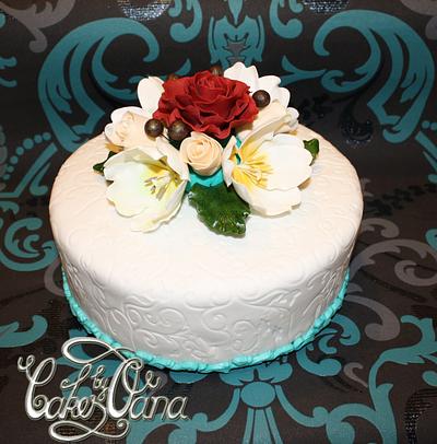 white tulips :) - Cake by cakesbyoana