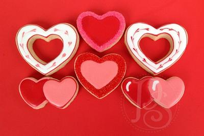 Simple Heart Valentine Cookies - Cake by Alicia