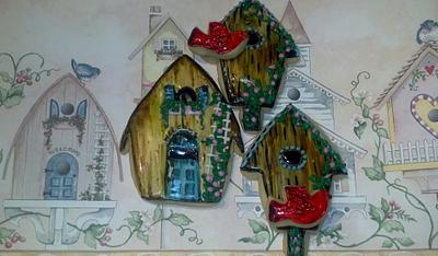 Bird Houses - Cake by Sherry's Sweet Shop