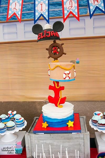 Mickey Nautical Birthday! - Cake by Maria Cazarez Cakes and Sugar Art