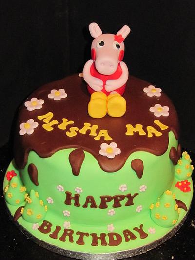 peppa pig cake  - Cake by d and k creative cakes