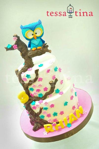 Rhian turned three yrs OWLd - Cake by tessatinacakes