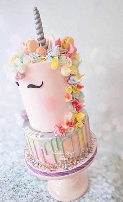 Pink Unicorn Cake - Cake by Wooden Heart Cakes