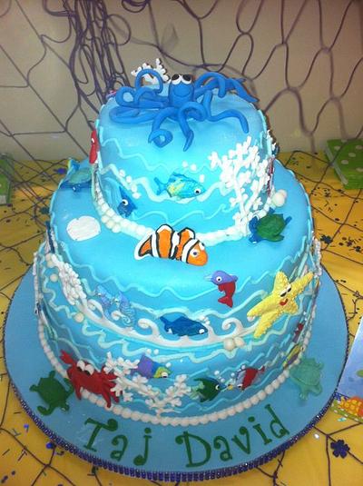 PLEASE READ THE STORY about this Under the Sea baby shower cake - Cake by Bonnie Carmine