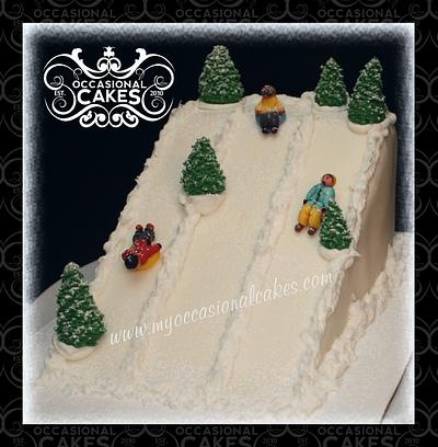 Snow Tubing - Cake by Occasional Cakes