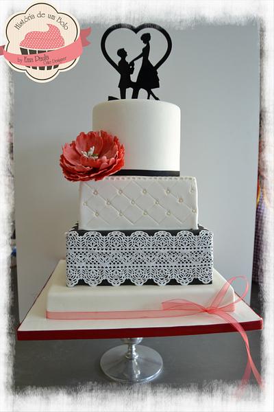 Wedding Cake - Cake by Historia de Um Bolo