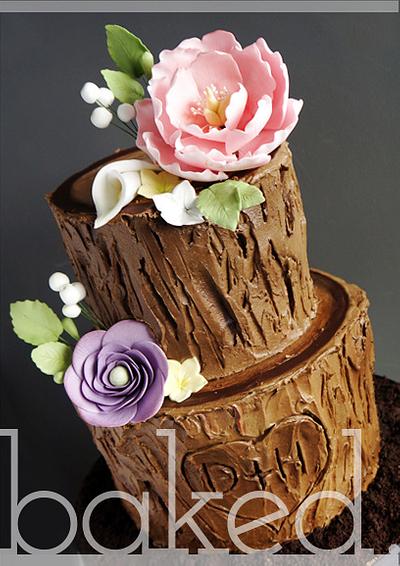 Rustic Tree Stump Cake - Cake by Helena, Baked Cupcakery