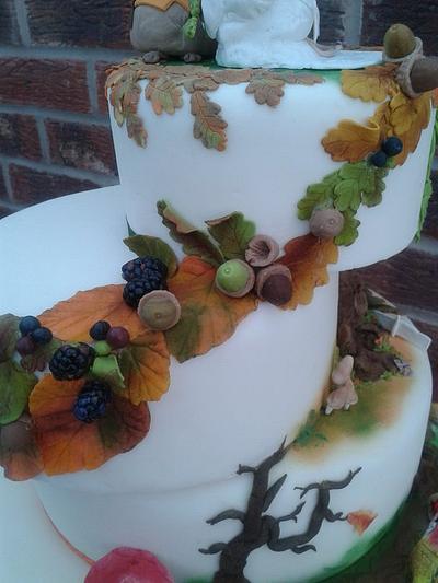 Autumn Wedding (The Farmers Daughter) - Cake by Karen's Kakery