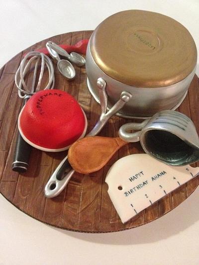 Pots and Pans - Cake by Lesi Lambert - Lambert Academy of Sugar Craft
