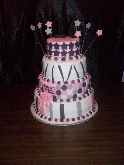 sweet 16 birthday cake - Cake by haileysmommy