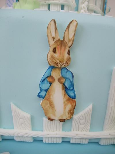 A little selection of handpainted Beatrix Potter characters - Cake by The Stables Pantry 
