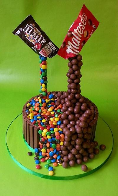 Gravity Defying Chocolate Cake - Cake by Tracey