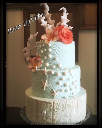 Sea theme wedding cake - Cake by Batter Up Cakes