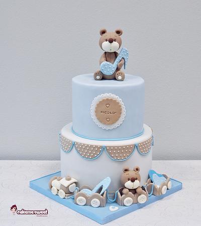 Baby Boy Christening cake - Cake by Naike Lanza