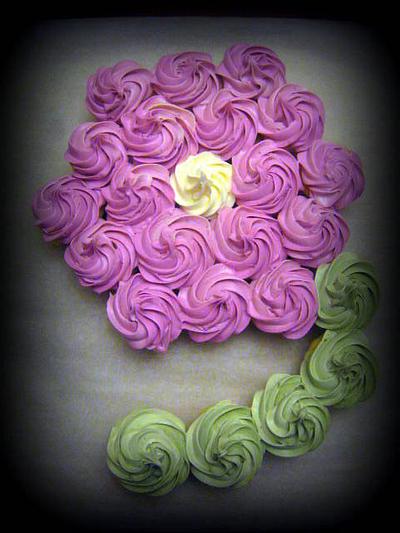 Flower Cupcake Cake - Cake by Jennifer Jeffrey