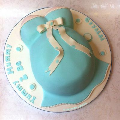 Baby Shower Cake - Blue for a Boy  - Cake by Happy_Food