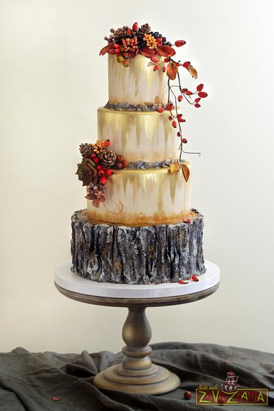 Rustic Autumn Wedding Cake - Cake by Nasa Mala Zavrzlama
