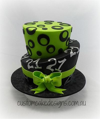 Topsy 21st Cake - Cake by Custom Cake Designs