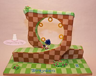Sonic the Hedgehog LOOP!  - Cake by Centerpiece Cakes By Steph