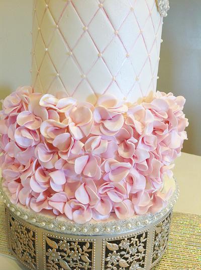 Vera Wang Bridal Gown Inspired Wedding Cake - Cake by Angel Cakes