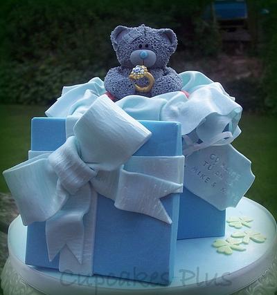 Tatty Teddy Engagement Cake - Cake by Janice Baybutt