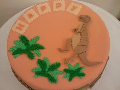 Happy Dinosaur Cake - Cake by mimimore