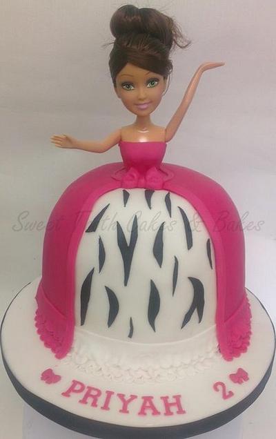 Hot pink barbie doll  - Cake by amy