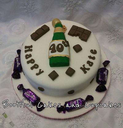 wine and chocs - Cake by bootifulcakes