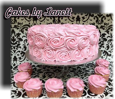Rosette Birthday - Cake by Lanett