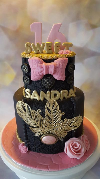 Sweet 16 cake - Cake by Anneke van Dam