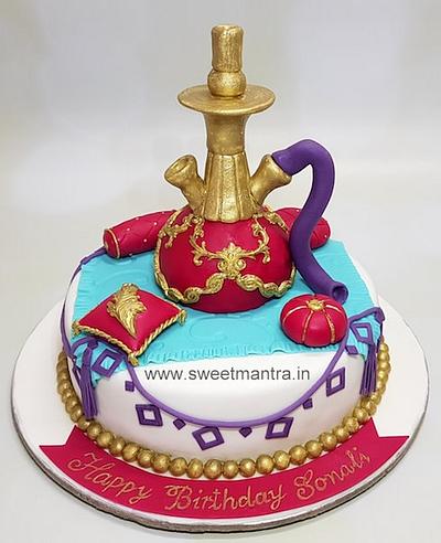 Hookah fan cake - Cake by Sweet Mantra Homemade Customized Cakes Pune