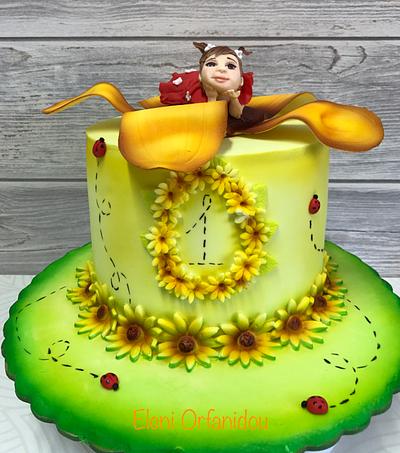 Thumbelina's first birthday - Cake by Eleni Orfanidou 