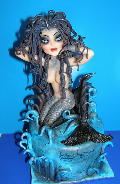 Black mermaid - Cake by Emanuela