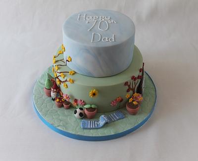 Garden themed cake - Cake by Candy's Cupcakes