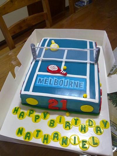 Game of Tennis Anyone? - Cake by DolceSofia
