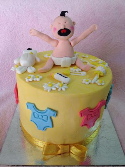 Baby shower cake - Cake by Sweettempt