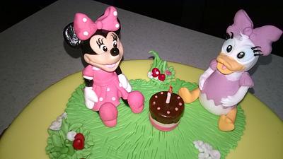 Minnie and Daisy - Cake by Fondantfantasy