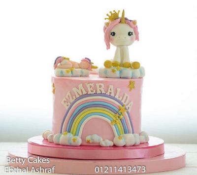 Baby shower unicorn cake  - Cake by BettyCakesEbthal 