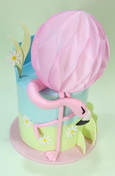 Wafer Flamingo  - Cake by Kevin Martin