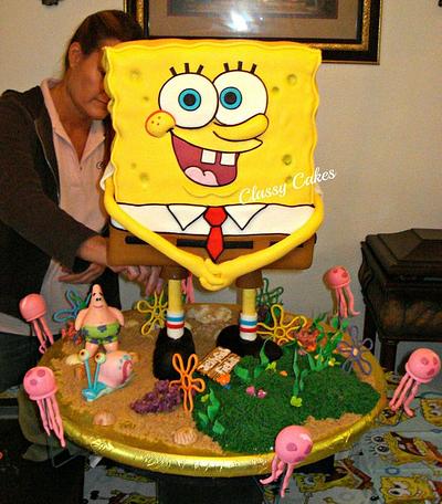 SpongeBob - Cake by Classy Cakes By Diane