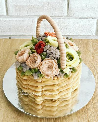 Basket of flowers 💐  - Cake by AlphacakesbyLoan 